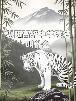 惠阳高级中学改名叫什么