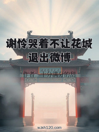 谢怜哭着不让花城退出微博