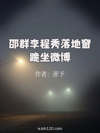 邵群李程秀落地窗跪坐微博