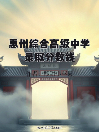 惠州综合高级中学录取分数线
