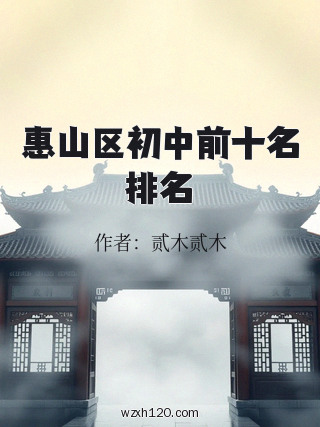惠山区初中前十名排名