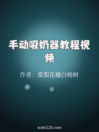 手动吸奶器教程视频