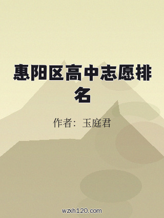 惠阳区高中志愿排名