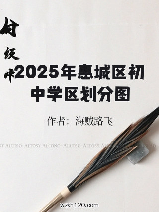 2025年惠城区初中学区划分图