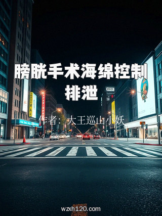 膀胱手术海绵控制排泄