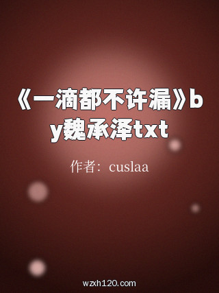 《一滴都不许漏》by魏承泽txt