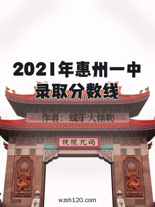 2021年惠州一中录取分数线