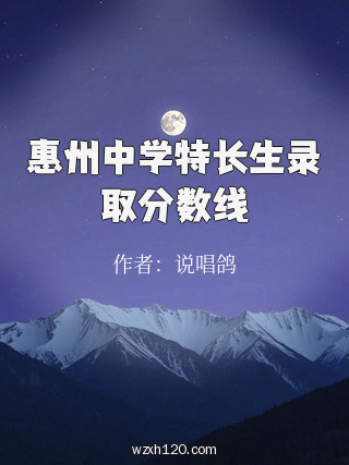 惠州中学特长生录取分数线